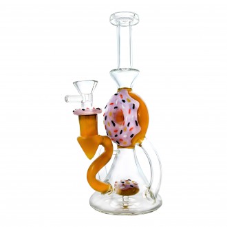 8.5" Sugar Rush In Every Puff Doughnut Water Pipe [GB838D]