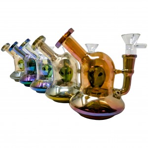 Electroplated Galactic-Cruiser Alien Perc Water Pipe [GB882]