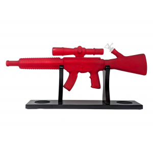 23.5" "Bullet Blizzard" Machine Gun Shape Water Pipe W/ Stand - [GB894]