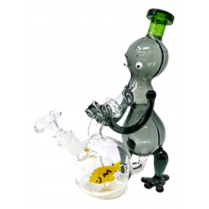 8" Alien W/ Fish Perc In A Ball Water Pipe - [GB998]