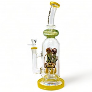 BIIGO Glass By Lookah -  13" Popzilla Goregaze W/ Biteblades Perc Water Pipe [GTG-20]