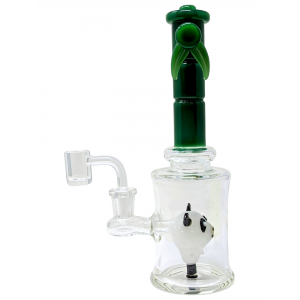 8.5" Panda Perc Color Tube Rig W/Quartz Banger - [HAJ2201]