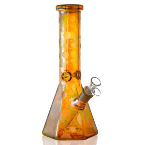 12" Milky Way Ice-Pinch Beaker Bong