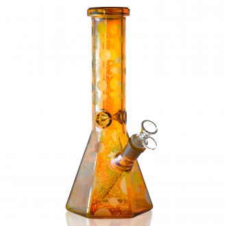 12" Milky Way Ice-Pinch Beaker Bong