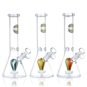 On Point Glass - 9.5" Balloon Voyage Showerhead Perc Beaker Water Pipe - Assorted