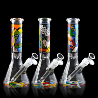 9.5" Graphic Art Beaker Water Pipe - Assorted 