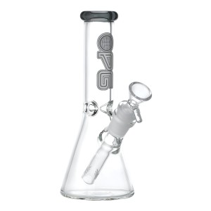 On Point Glass - 8" Ice-Pinch Color Accent Classic Beaker Bong