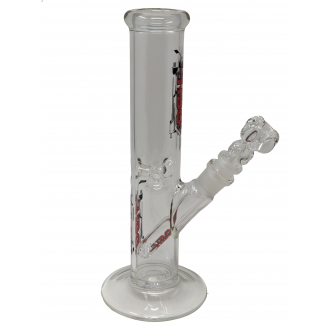 10" HBG Glass Logo Ice Catcher Straight Water Pipe - [ST10]