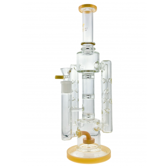 High Point Glass - 15" Matrix Perc Multi Arm Recycler Water Pipe 14F [HPG-379]