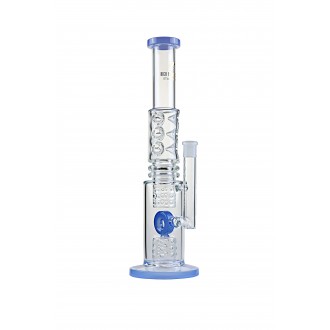 18" High Point Glass Donut Perc Ice Catcher Chamber Straight Water Pipe - [DY-216]