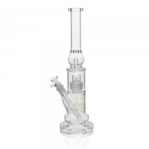 16" High Point Glass Crystal Series Ball Ice Catcher Double Matrix Perc Beaker Water Pipe - [ES22182]