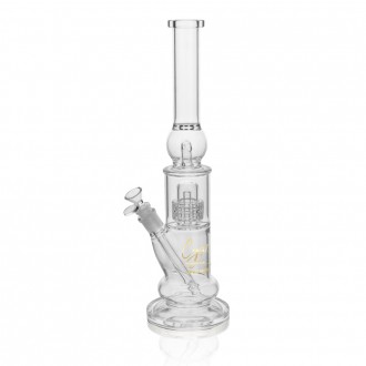 16" High Point Glass Crystal Series Ball Ice Catcher Double Matrix Perc Beaker Water Pipe - [ES22182]