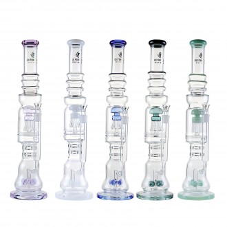 20" High Point Glass Disk & Jellyfish Perc Multi Chamber Water Pipe - [JLA-98]