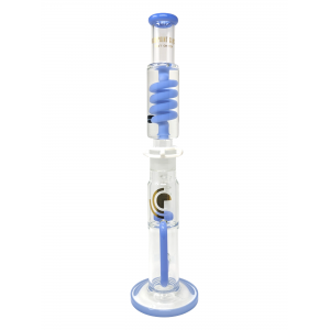 18" High Point Glass Freezable Coil Recycler Water Pipe [PHX456]