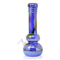 12" Long Neck Ground With Hat Soft Glass Water Pipe  [J2181G]