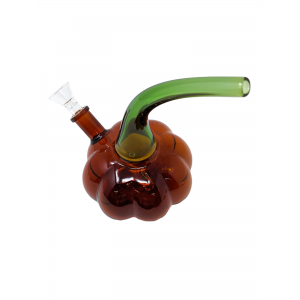 8.7" Pumpkin Curved Stem Neck Water Pipe - [JD158]