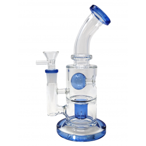 8" Bent Neck Perc Water Pipe [JD501]