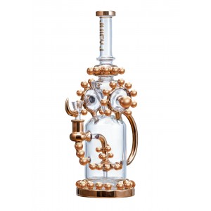 Juicy J - 14" Golden Orb with Perc Water Pipe