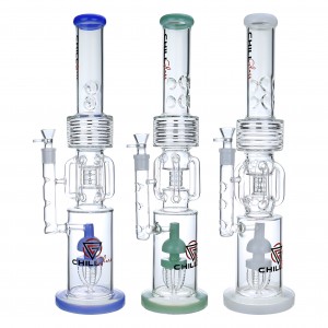 Chill Glass - 20" Multi Chamber Recycler Water Pipe