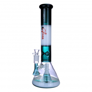 Chill Glass - 15" 5mm Dual Color Beaker Perc Bong