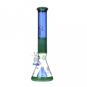 Chill Glass -15.8" Flask Perc Beaker Water Pipe [JLA-49]