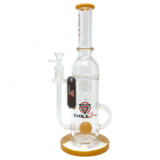 14" Chill Glass Astroid Perc Recycler Water Pipe [JLB-129]