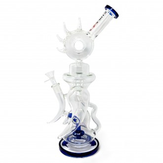 Chill Glass - 14" Spike Bliss Matrix Perc Recycler Magic Water Pipe - [JLB-206]