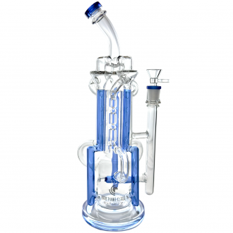 High Point Glass - 14"  Multi Chamber Recycler Water Pipe [JLB207]