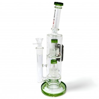 Chill Glass - 13.5" Double Matrix Bliss Twice the Flow Water Pipe - [JLC-76A]