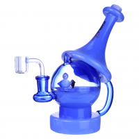 Chill Glass - 7.5" Elegant Teapot-Inspired Showerhead Perc Recycler Water Pipe