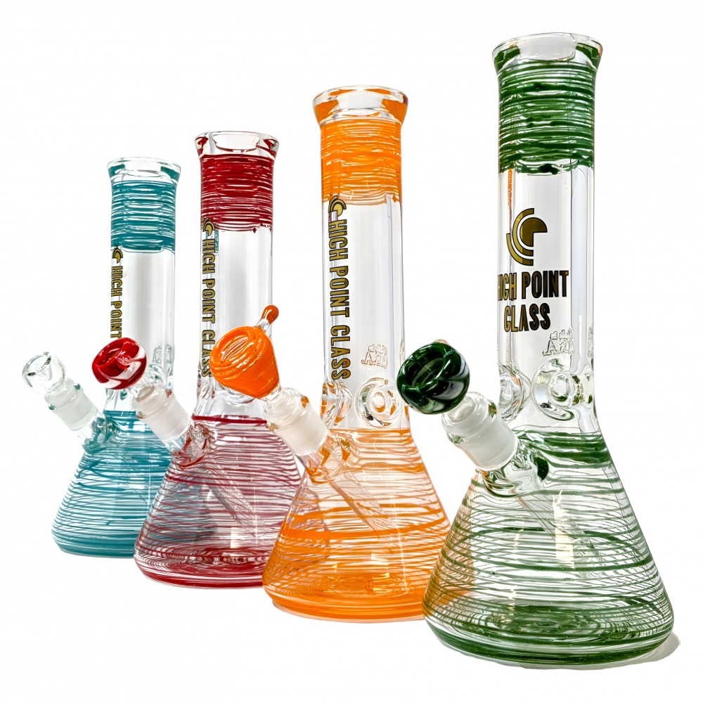 High Point Glass 12 USA Blown 9mm Beaker Water Pipe