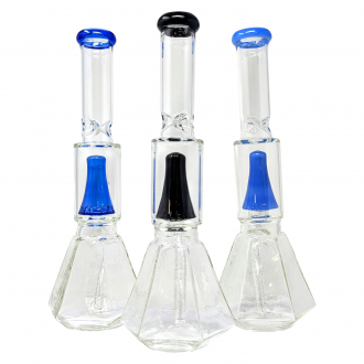 14" Loud Cloud Glass Water Pipe [10292]