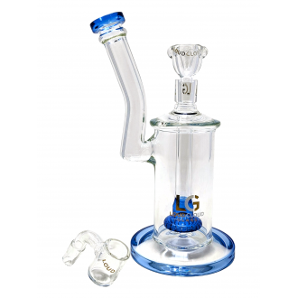 Loud Cloud - 8.5" Glass Shower Head Bubbler Water Pipe W/ Banger  [EI-111]