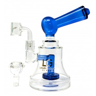 Loud Cloud - 8" Color Mouth Pc W/ Matrix Perc Water Pipe - [EI-115]