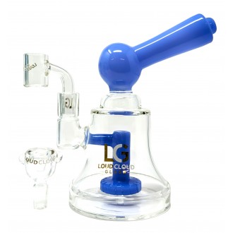 Loud Cloud - 8" Color Mouth Pc W/ Matrix Perc Water Pipe - [EI-115]