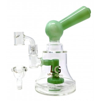 Loud Cloud - 8" Color Mouth Pc W/ Matrix Perc Water Pipe - [EI-115]