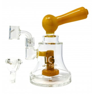 Loud Cloud - 8" Color Mouth Pc W/ Matrix Perc Water Pipe - [EI-115]