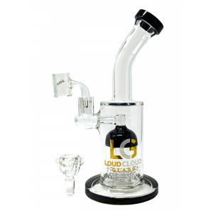 Loud Cloud - 10" Bent Neck Tree Perc Water Pipe - [TE-114]