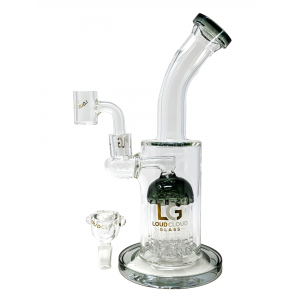 Loud Cloud - 10" Bent Neck Tree Perc Water Pipe - [TE-114]