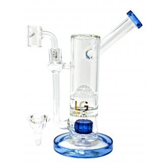 Loud Cloud - 10" Side Car W/ Apple & Shower Head  Perc Water Pipe - [TE-118]