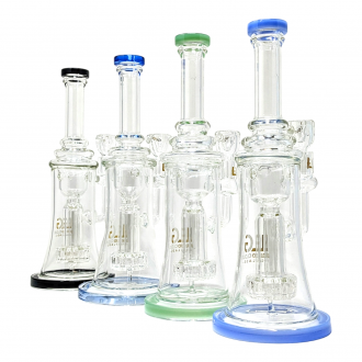 Loud Cloud - 12" Towering Edifice Incycler W/ Shower Head Perc Water Pipe - [TW-128]