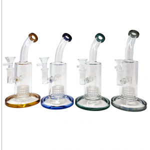 8.5" Bent Neck Matrix Perc Water Pipe [MB026]