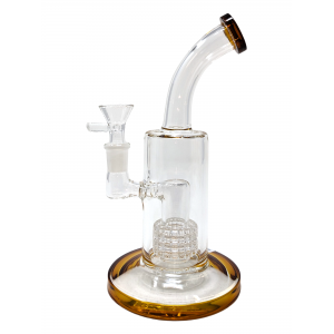 8.5" Bent Neck Matrix Perc Water Pipe [MB026]