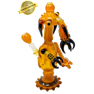 Gold Fumed Multi-Hand Monster Water Pipe - [NAP05]