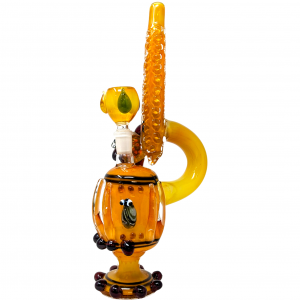 11.5" Buzzing Gemstone Art Water Pipe - [NAP19]