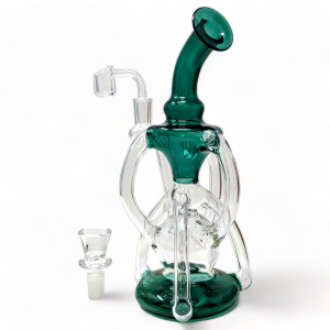 8" Triumph-Trifecta W/ 4mm Quartz Banger  Recycler - [RC8]