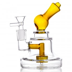 6" Bubble Spout Showerhead Perc Bong