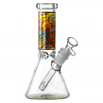 8" Sweet Treats Emoji Beaker Water Pipe