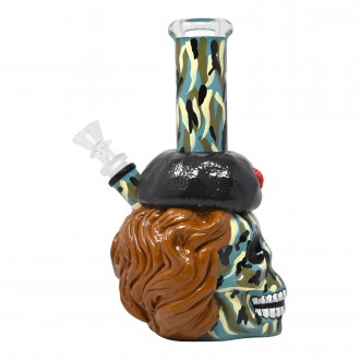 9" Skullin' It Soviet Style Water Pipe