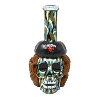 9" Skullin' It Soviet Style Water Pipe